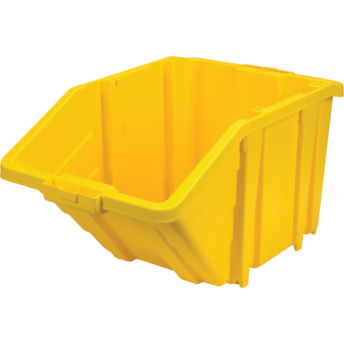 Jumbo Plastic Bin, 15-1/2" W x 13" H x 25" D, Yellow, 200 lbs. Capacity Sécurité Médic