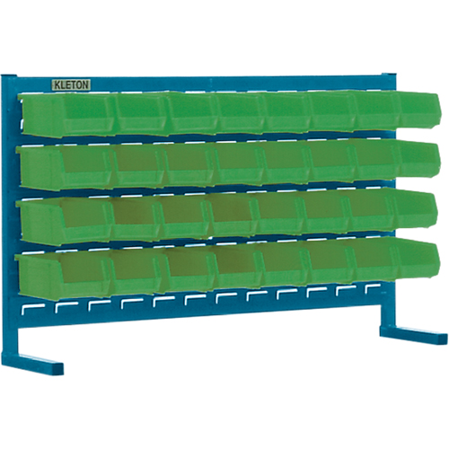Louvered Rack with Bins, 32 Bins, 36" W x 8-1/4" D x 22" H Sécurité Médic