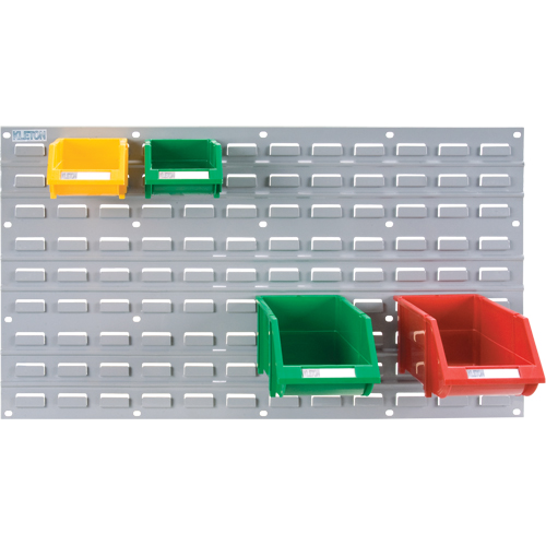 Panneau perfor&eacute; en m&eacute;tal pour bacs, 32 bacs, 36" la x 1/8" p x 19" h Sécurité Médic