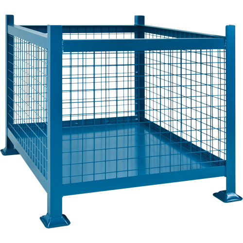 Contenants de vrac empilables, 34,5" la x 40,5" p x 30" h, Capacit&eacute; de 3000 lb Sécurité Médic