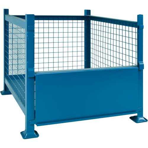 Bulk Stacking Containers, 34.5" W x 40.5" D x 30" H, 3000 lbs. Capacity Sécurité Médic