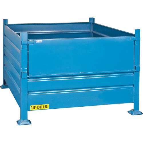 Bulk Stacking Containers, 30" H x 34.5" W x 40.5" D, 4500 lbs. Capacity Sécurité Médic