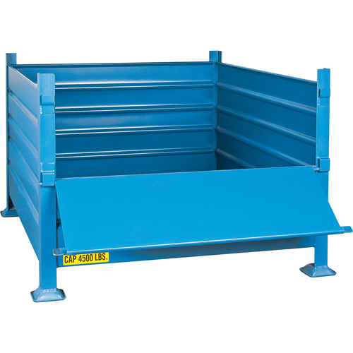 Bulk Stacking Containers, 30" H x 34.5" W x 40.5" D, 4500 lbs. Capacity Sécurité Médic