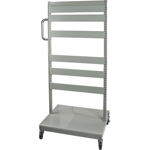 Servante mobile de bacs &agrave; plateaux inclinables - chariot seulement, &agrave; deux c&ocirc;t&eacute;s, 26-1/4" la x 22" p x 57-1/2" h Sécurité Médic