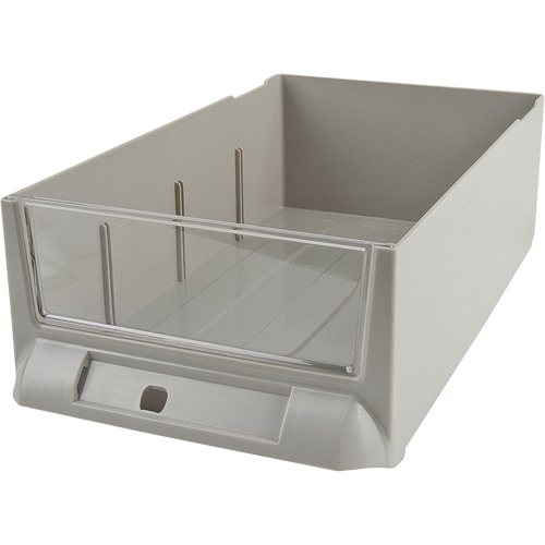 Tiroir de rechange pour armoires de pi&egrave;ces KPC-200, Plastique, 5-3/8" la x 9-13/16" p, 3-3/10" h, Gris Sécurité Médic