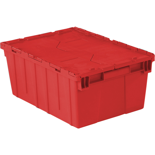 Flipak&reg; Polyethylene Plastic (PE) Distribution Containers, 21.9" x 15.2" x 9.3", Red Sécurité Médic