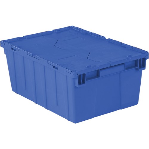 Flipak&reg; Polyethylene Plastic (PE) Distribution Containers, 21.9" x 15.2" x 9.3", Blue Sécurité Médic