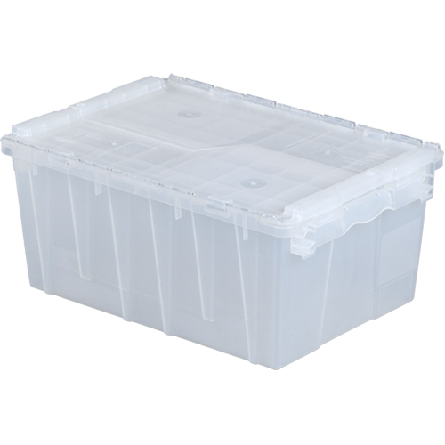 Flipak&reg; Polypropylene Plastic (PP) Distribution Containers, 21.8" x 15.2" x 9.3", Clear Sécurité Médic
