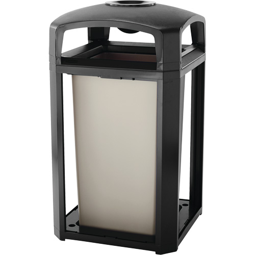 Landmark Series Classic Ash Tray & Waste Receptacle, Plastic, 50 US gal. Capacity, 46-1/2" Height Sécurité Médic