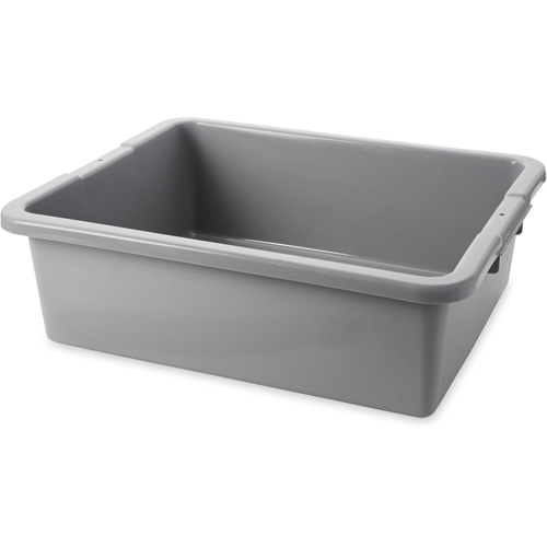 Undivided Bus/Utility Box, 7" H x 21.5" D x 17" L, Polyethylene, Grey Sécurité Médic