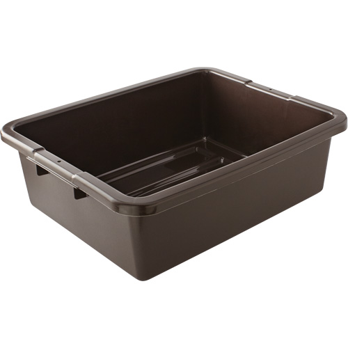 Contenant utilitaire sans compartiments, 7" ha x 21,5" p x 17" lo, Plastique, Brun Sécurité Médic