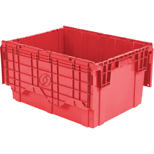 Contenants de distribution Flipak en plastique poly&eacute;thyl&egrave;ne (PE), 27,9" x 20,9" x 15,2", Rouge Sécurité Médic