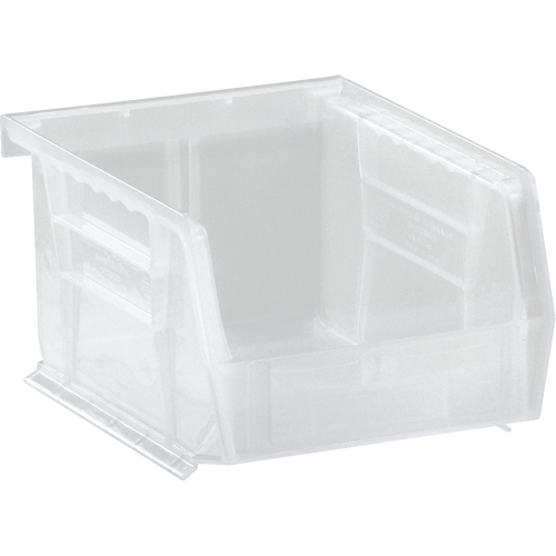 Bac transparent ultra empilable & suspendable, 4-1/8" la, 3" h x 5-3/8" p, Transparent Sécurité Médic