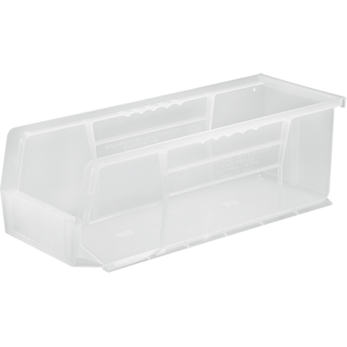 Bac transparent ultra empilable & suspendable, 5-1/2" la, 5" h x 14-3/4" p, Transparent Sécurité Médic