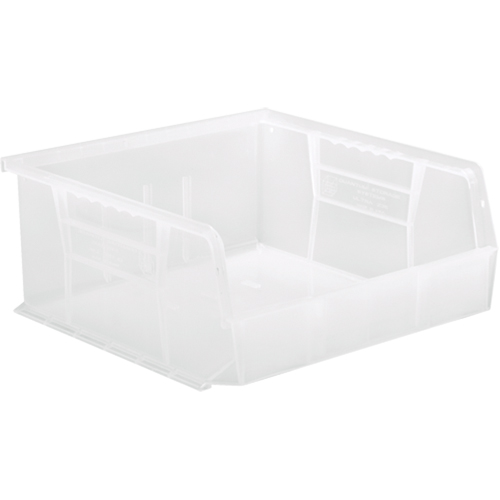 Bac transparent ultra empilable & suspendable, 11" la, 5" h x 10-7/8" p, Transparent Sécurité Médic