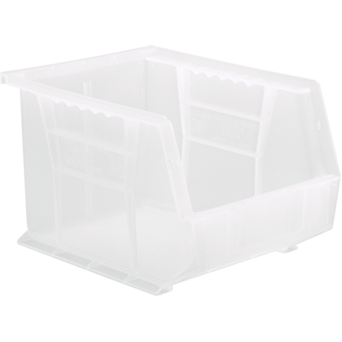 Bac transparent ultra empilable & suspendable, 8-1/4" la, 7" h x 10-3/4" p, Transparent Sécurité Médic