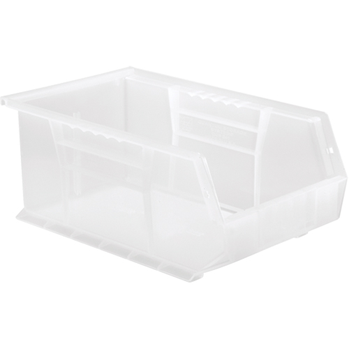 Bac transparent ultra empilable & suspendable, 8-1/4" la, 6" h x 13-5/8" p, Transparent Sécurité Médic