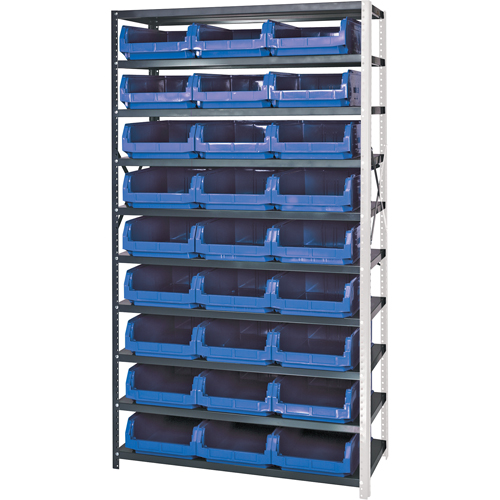 &eacute;l&eacute;ment de rayonnage avec bacs empilables, Acier, Bac Magnum, Capacit&eacute; 650 lb, 42" la x 76" h Sécurité Médic