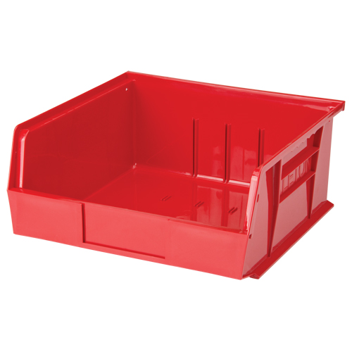 Bac empilable & &agrave; suspendre, 11" la, 5" h x 10-7/8" p, Rouge Sécurité Médic