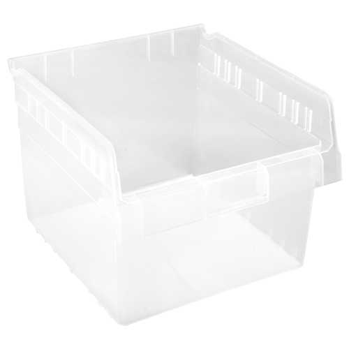 Store-Max Shelf Bins, 11-1/8" W x 8" H x 11-5/8" D, Clear, 44 lbs. Capacity Sécurité Médic