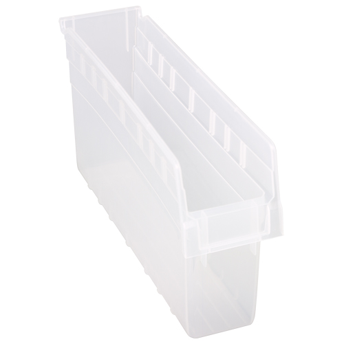 Bacs pour &eacute;tag&egrave;re Store-Max, 4-3/8" la x 8" H x 17-7/8" p, Transparent, Capacit&eacute; 56 lb Sécurité Médic