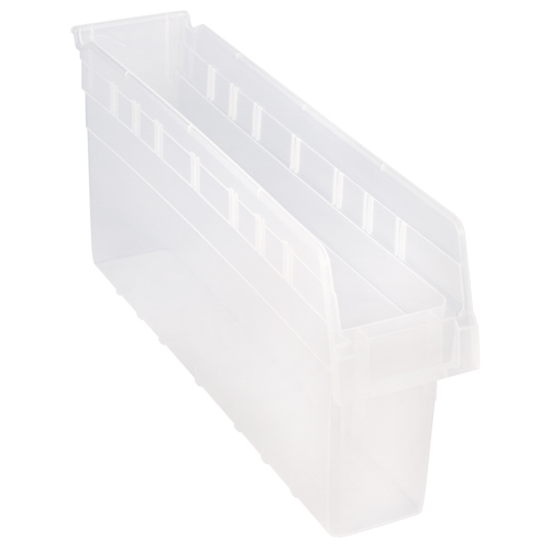 Bacs pour &eacute;tag&egrave;re Store-Max, 4-3/8" la x 8" H x 23-5/8" p, Transparent, Capacit&eacute; 68 lb Sécurité Médic