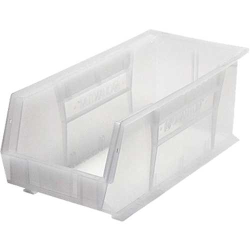 Bacs ultra empilable & suspendable, 8-1/4" la, 7" h x 18" p, Transparent Sécurité Médic