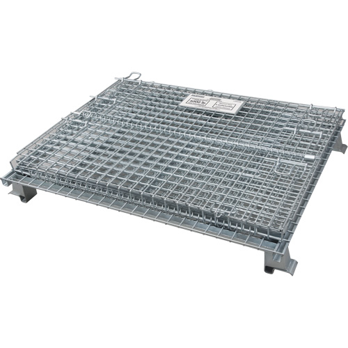 Conteneur repliable en m&eacute;tal grillag&eacute;, 48" la x 40" p x 36" h, Capacit&eacute; de 4000 lb Sécurité Médic