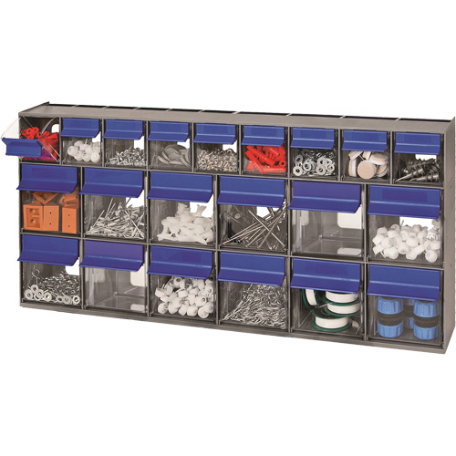 Tilt Bins Unit, 23-5/8" W x 3-5/8" D x 11-1/6" H, 21 Drawers Sécurité Médic