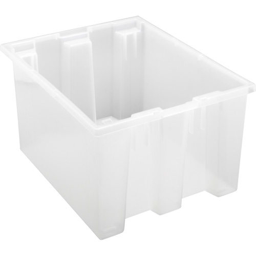 Contenant robuste Stack & Nest, 10" x 15,5" x 19,5", Transparent Sécurité Médic