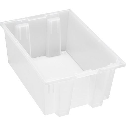 Contenant robuste Stack & Nest, 8" x 13,5" x 19,5", Transparent Sécurité Médic