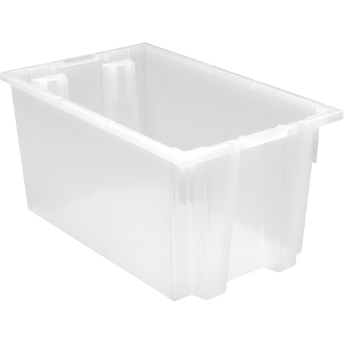 Contenant robuste Stack & Nest, 12" x 19,5" x 23,5", Transparent Sécurité Médic