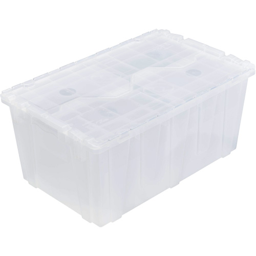FP243C FliPak Nestable Tote, 26.9" x 16.9" x 12.1", Clear Sécurité Médic