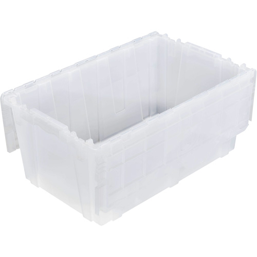 FP243C FliPak Nestable Tote, 26.9" x 16.9" x 12.1", Clear Sécurité Médic