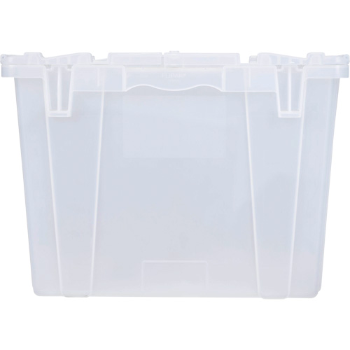 FP243C FliPak Nestable Tote, 26.9" x 16.9" x 12.1", Clear Sécurité Médic