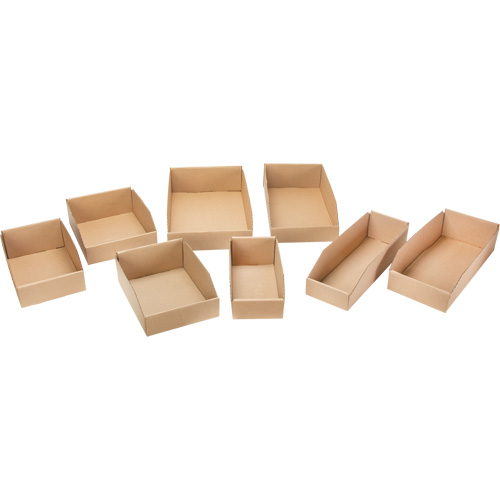 Deep Corrugated Parts Bins, 1-7/8" W x 17-1/8" D x 4-1/2" H, Beige Sécurité Médic