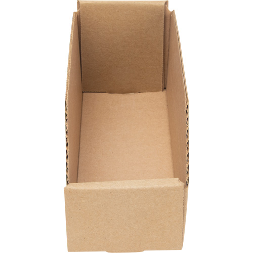 Deep Corrugated Parts Bins, 3-3/4" W x 11-1/4" D x 4-1/2" H, Beige Sécurité Médic
