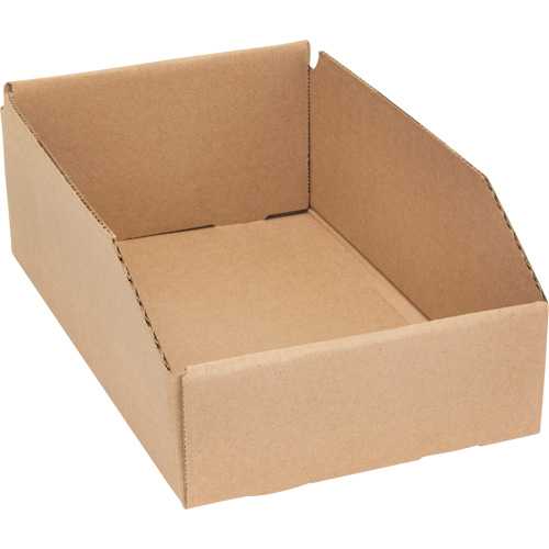 Deep Corrugated Parts Bins, 7-5/8" W x 11-5/16" D x 4-1/2" H, Beige Sécurité Médic