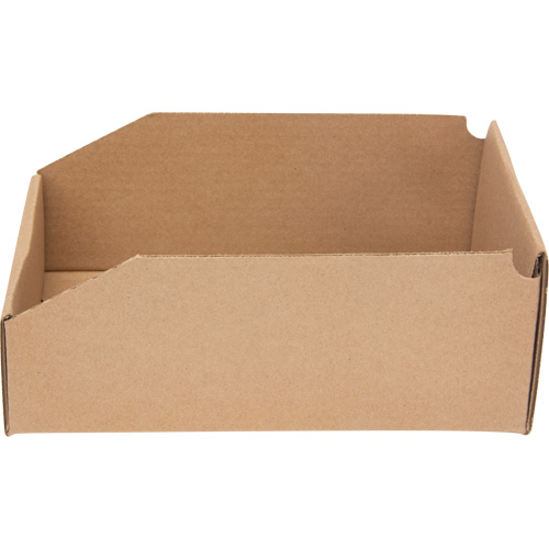Deep Corrugated Parts Bins, 7-5/8" W x 11-5/16" D x 4-1/2" H, Beige Sécurité Médic