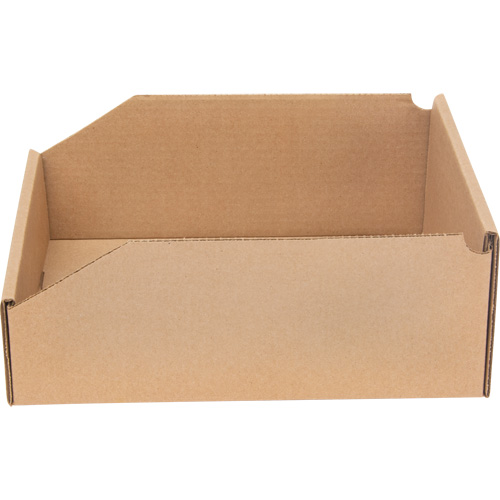 Deep Corrugated Parts Bins, 11-3/4" W x 11-1/4" D x 4-1/2" H, Beige Sécurité Médic