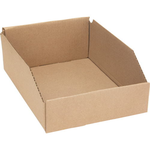 Deep Corrugated Parts Bins, 8-3/4" W x 11-1/4" D x 4-1/2" H, Beige Sécurité Médic