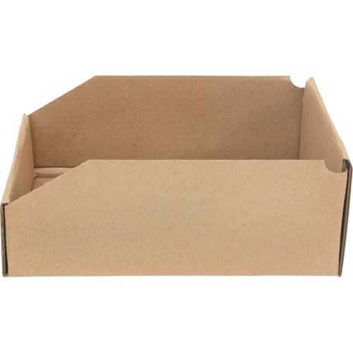 Deep Corrugated Parts Bins, 8-3/4" W x 11-1/4" D x 4-1/2" H, Beige Sécurité Médic