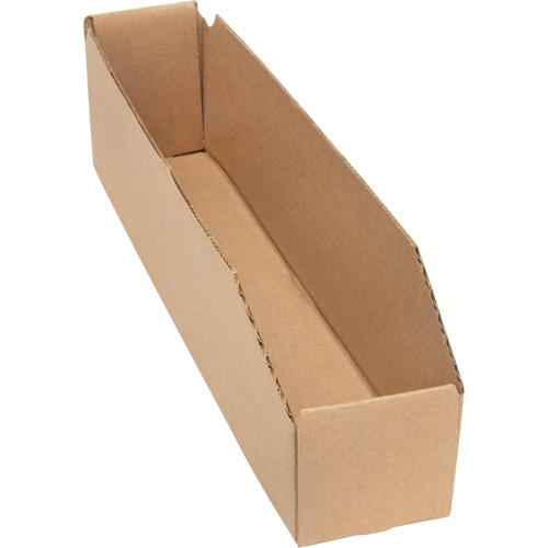 Deep Corrugated Parts Bins, 1-7/8" W x 17-1/8" D x 4-1/2" H, Beige Sécurité Médic