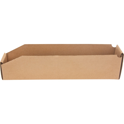 Deep Corrugated Parts Bins, 1-7/8" W x 17-1/8" D x 4-1/2" H, Beige Sécurité Médic