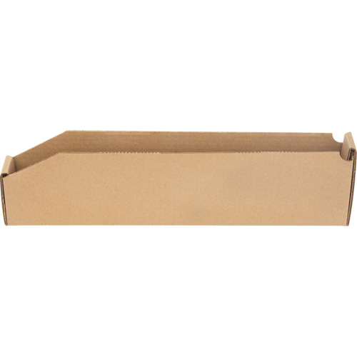 Deep Corrugated Parts Bins, 2-7/8" W x 17-1/4" D x 4-1/2" H, Beige Sécurité Médic