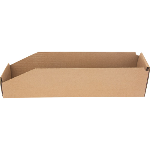 Boîtes profondes en carton ondul&eacute;, 3-3/4" la x 17-1/4" p x 4-1/2" h, Beige Sécurité Médic