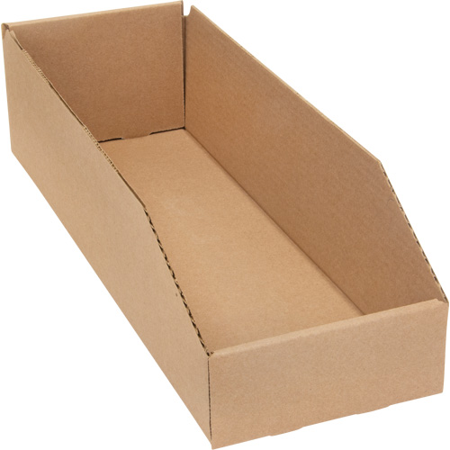 Deep Corrugated Parts Bins, 5-3/4" W x 17-1/4" D x 4-1/2" H, Beige Sécurité Médic