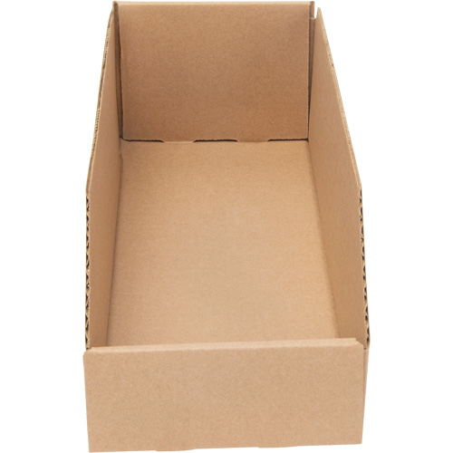 Deep Corrugated Parts Bins, 5-3/4" W x 17-1/4" D x 4-1/2" H, Beige Sécurité Médic