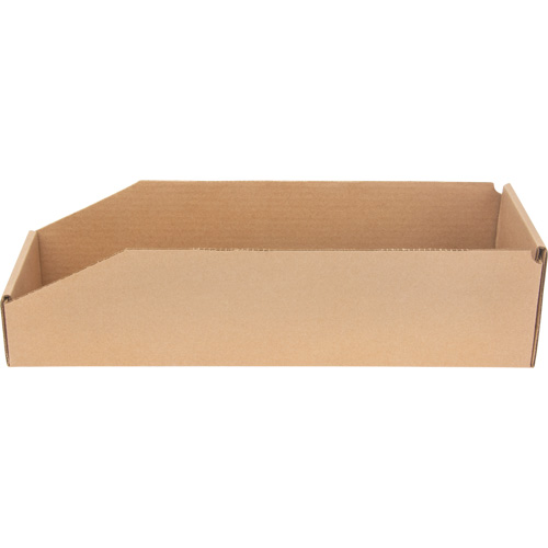 Deep Corrugated Parts Bins, 5-3/4" W x 17-1/4" D x 4-1/2" H, Beige Sécurité Médic
