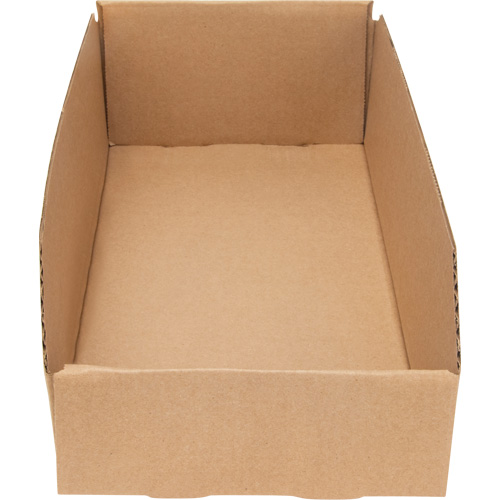 Deep Corrugated Parts Bins, 7-3/4" W x 17-1/4" D x 4-1/2" H, Beige Sécurité Médic